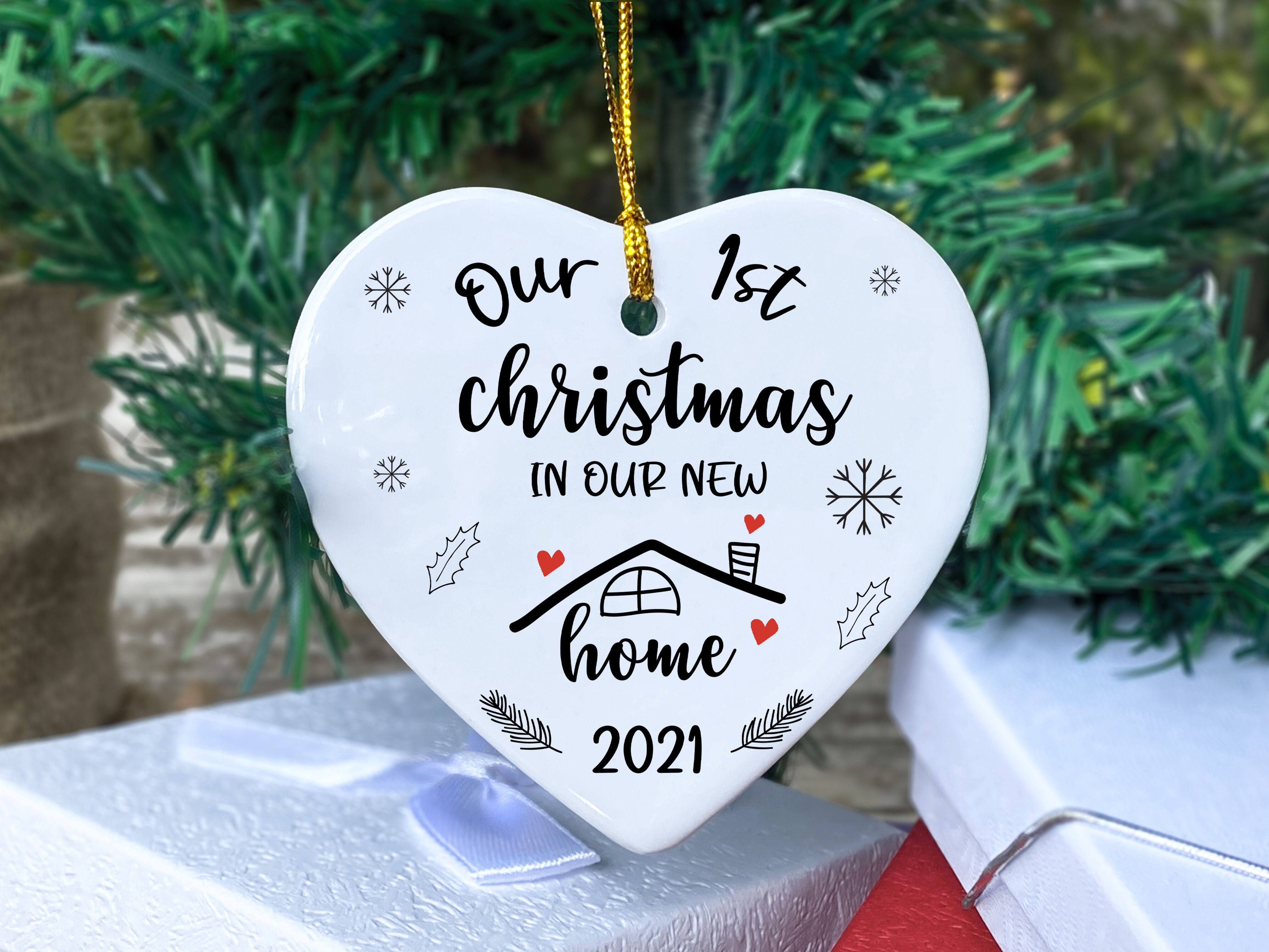 First Christmas Heart Ornament