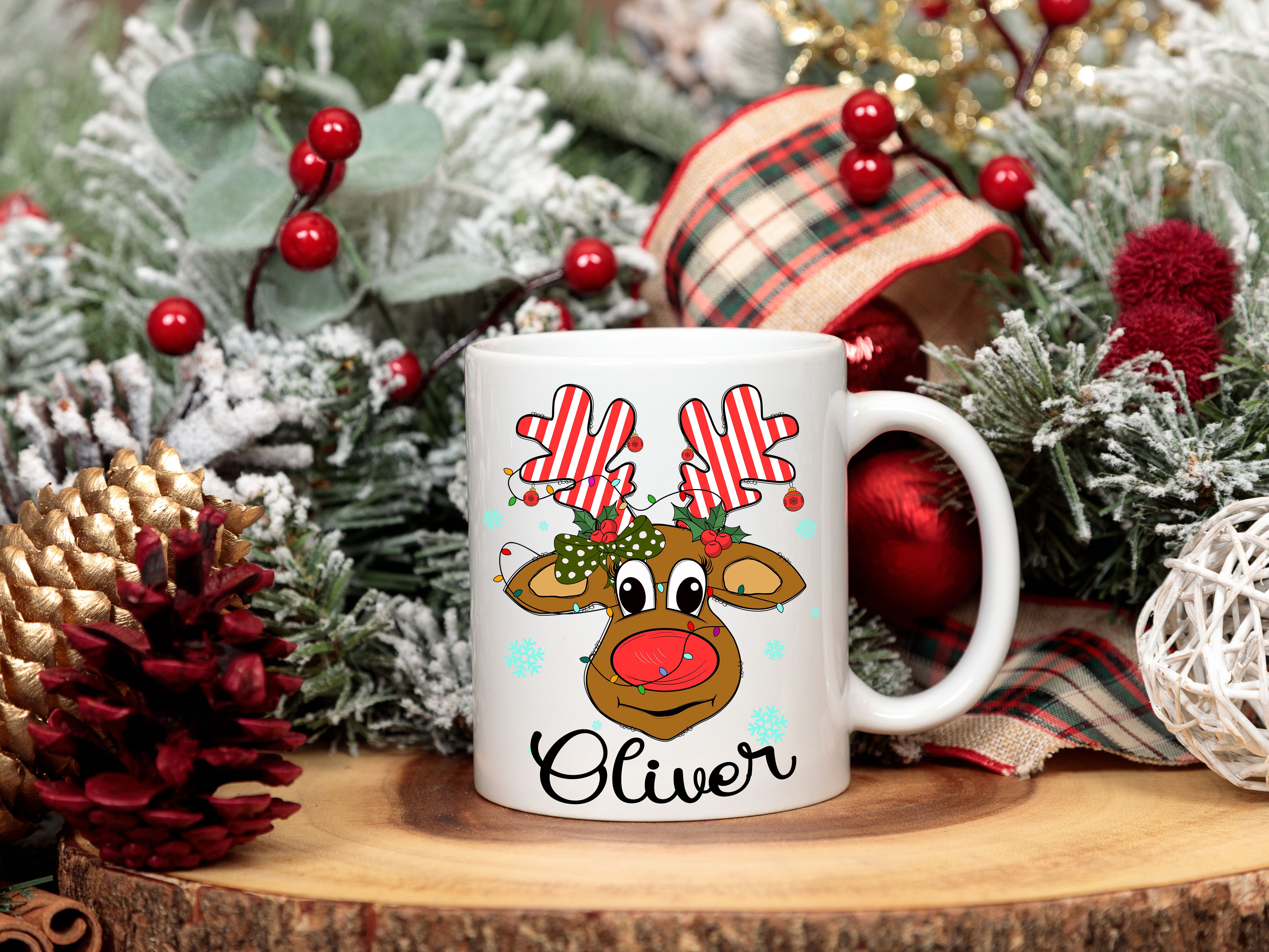 Reindeer Custom Mug